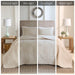 Oakley - King 3 Piece Reversible Bedspread Set - Cream - Simple Home Plus