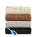 Zuri - Oversized Heated Throw - Black Texture - Simple Home Plus