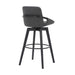 Baylor - Swivel Bar Stool With Black Frame - Simple Home Plus