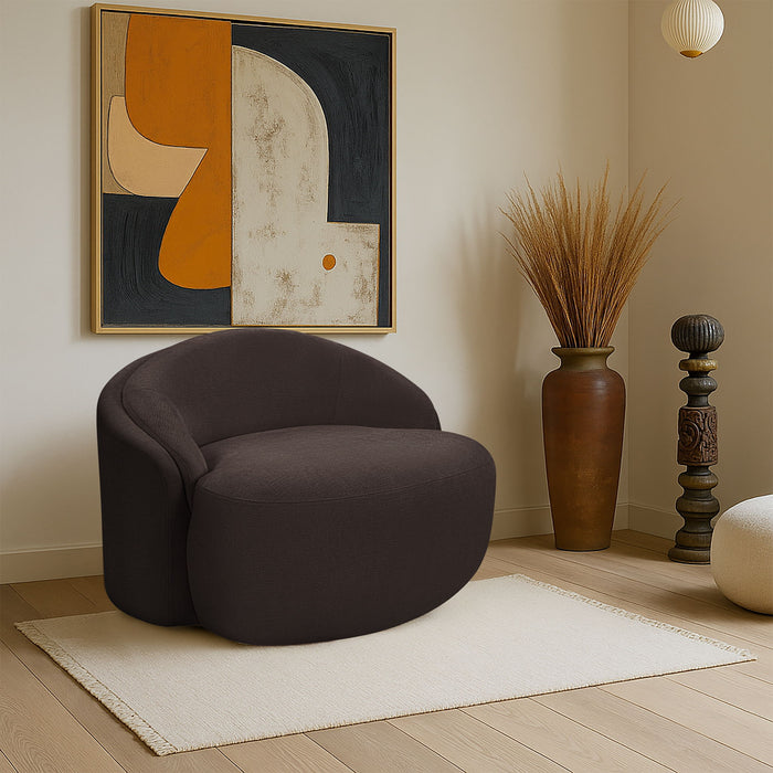 Caspian - Chenille Fabric Upholstered Chair - Simple Home Plus