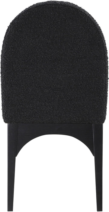 Waldorf - Boucle Dining Side Chair With Black Legs - Simple Home Plus