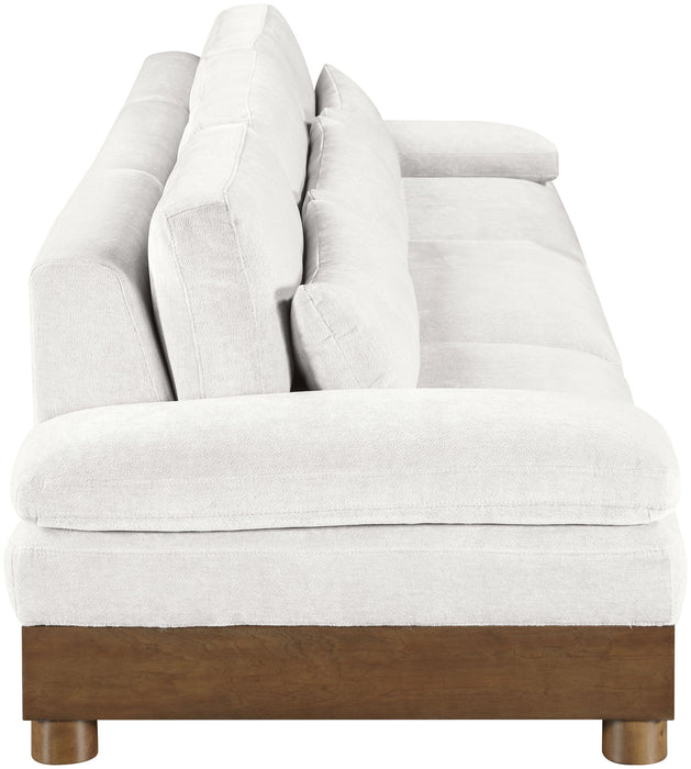 Turin - Chenille Fabric Upholstered Modular Sectional - Cream - Simple Home Plus