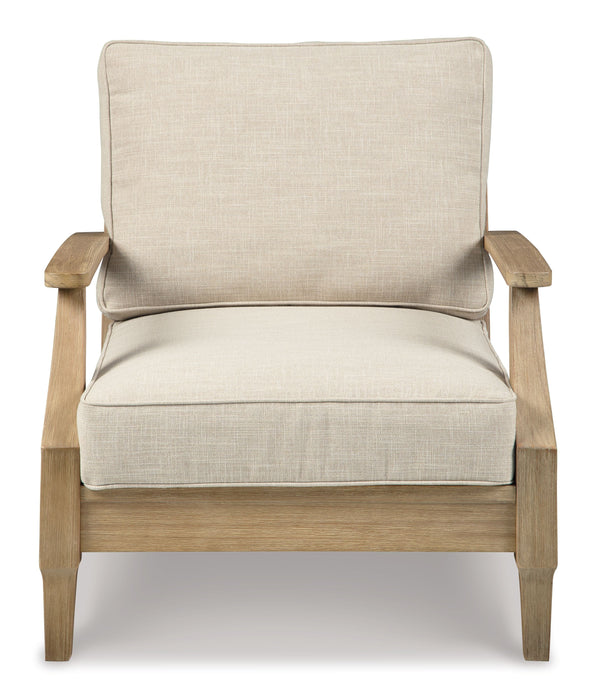 Clare View - Beige - Lounge Chair w/Cushion - Simple Home Plus