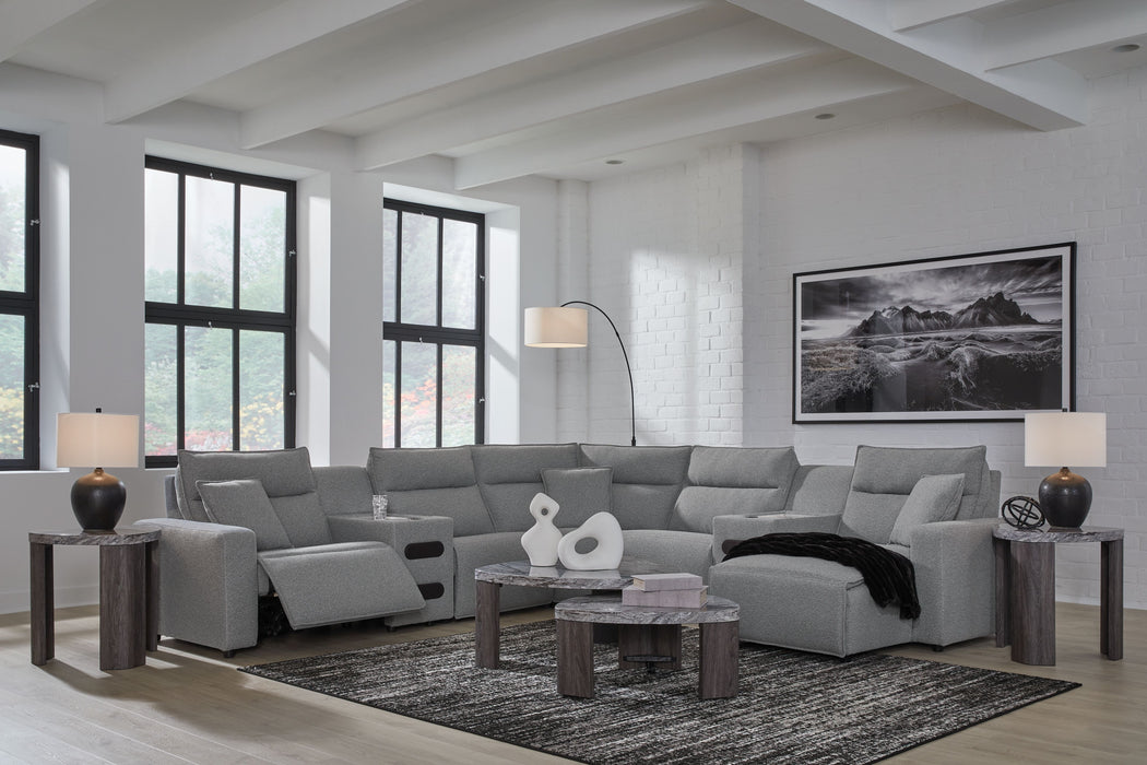 ModMax II - Salt And Pepper - Reclining Sectional - Simple Home Plus