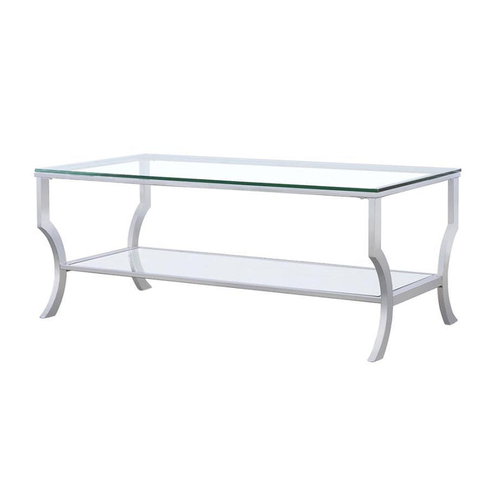 Saide - Rectangular Glass Top Table - Simple Home Plus