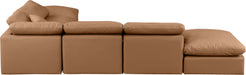 Indulge - Faux Leather 6 Piece Modular Armless Sectional - Simple Home Plus