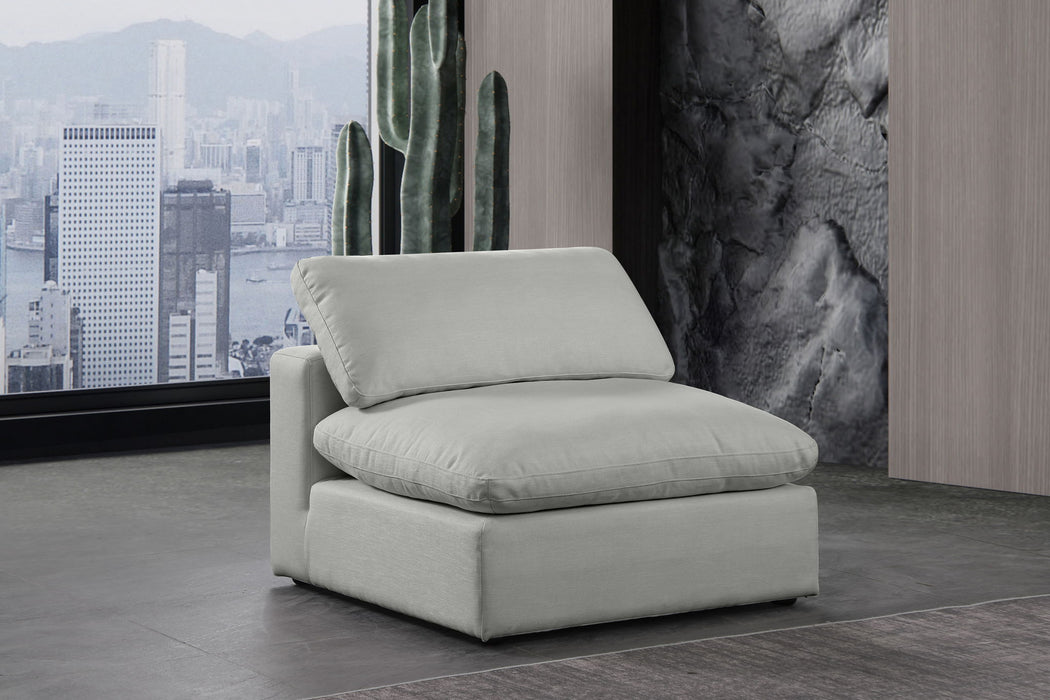 Comfy - Linen Armless Chair - Simple Home Plus