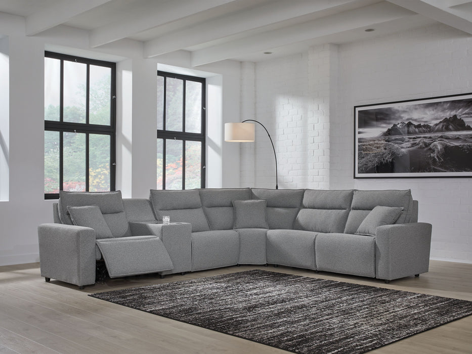ModMax II - Salt And Pepper - Reclining Sectional - Simple Home Plus