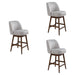 Sadie - Solid Wood Upholstered 26" Counter Height Swivel Barstool - Simple Home Plus