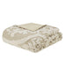 Viola - 3 Piece Tufted Damask Duvet Cover Set - Taupe - Simple Home Plus