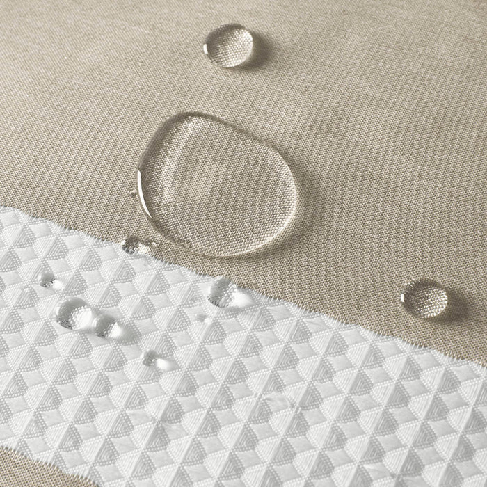 Spa Waffle - 36" x 72'' Shower Curtain With 3M Treatment - Taupe - Simple Home Plus