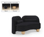 Daphne - Velvet Loveseat - Simple Home Plus