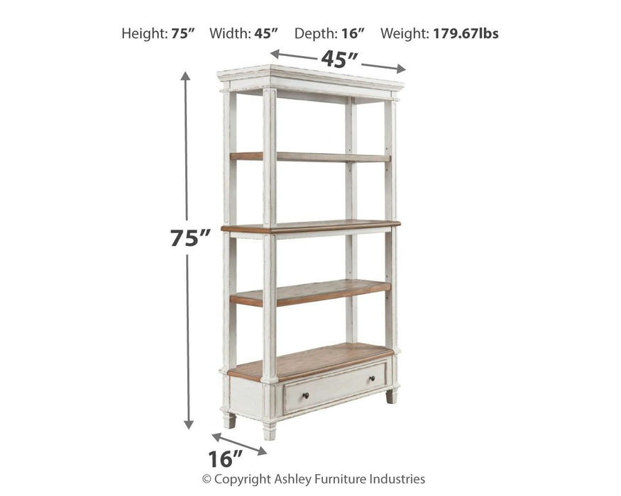 Realyn - Brown / White - Bookcase - Simple Home Plus