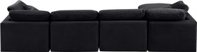 Indulge - Velvet 5 Piece Modular Sectional With Chaise - Simple Home Plus