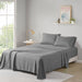 Microfiber - Queen All Season Wrinkle Free Sheet Set - Charcoal - Simple Home Plus