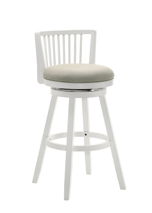 Harper - 26" Amber Glow Counter Height Rubberwood Swivel Barstool - Simple Home Plus