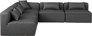 Cube - 5 Piece Modular Corner Armless Sectional - Simple Home Plus