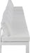 Nizuc - Outdoor Patio 6 Seat Armless Modular Sofa With White Frame - Simple Home Plus