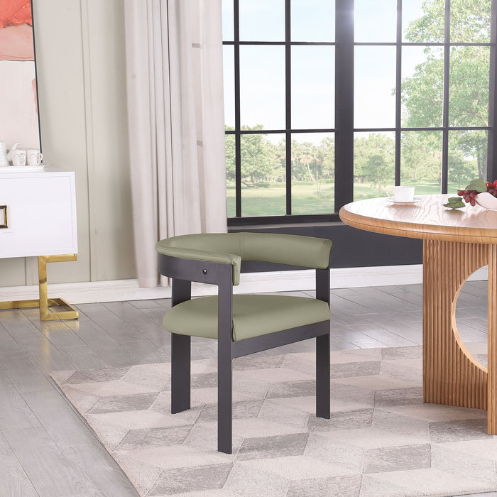 Romeo - Faux Leather Dining Chair With Black Base (Set of 2) - Simple Home Plus