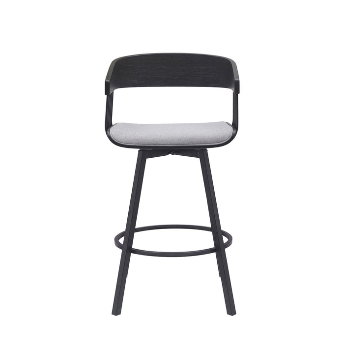 Athena - Swivel Black Metal Stool - Simple Home Plus