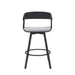 Athena - Swivel Black Metal Stool - Simple Home Plus