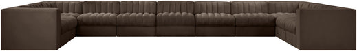 Rummi - Velvet Performance Fabric Upholstered 11 Piece Modular Sectional - Simple Home Plus