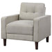 Bowen - Upholstered Track Arm Tufted Accent Chair - Simple Home Plus
