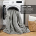 Camden - Full/Queen Chambray Print Solid Comforter Set - Gray - Simple Home Plus