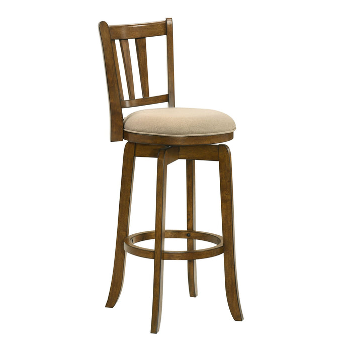 Wren - Modern Farmhouse Swivel Wood Bar Height Kitchen Bar Stool - Simple Home Plus