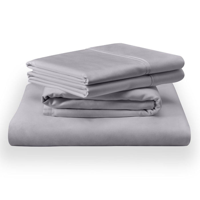 Linens - Tempur Classic Cotton Sheet Set - Cool Gray - Simple Home Plus