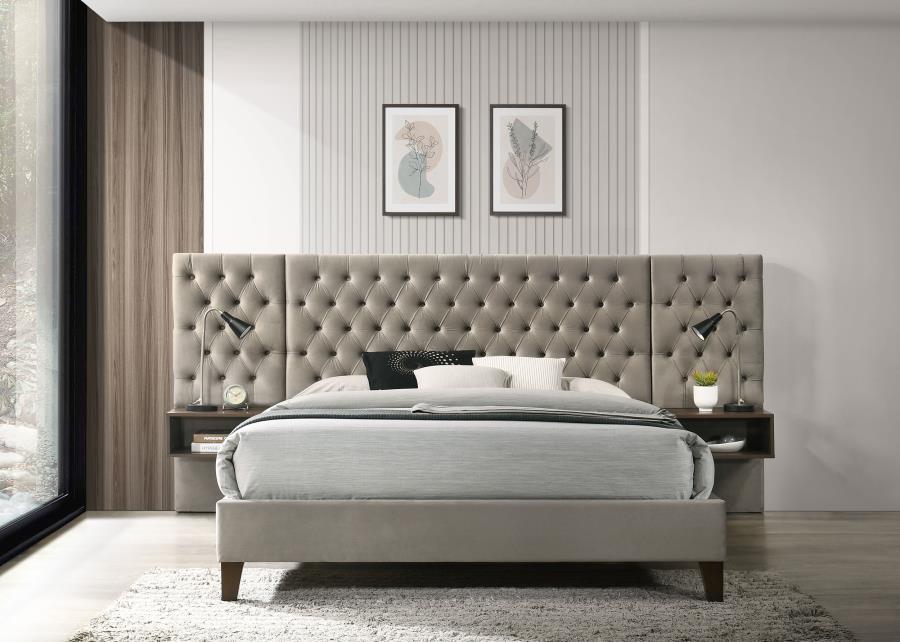 Marley - Upholstered Wall Panel Bed - Simple Home Plus