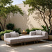 Laguna - 3 Piece Upholstered Outdoor Patio Modular Sofa With Backless Seat And 1 Arm - Simple Home Plus