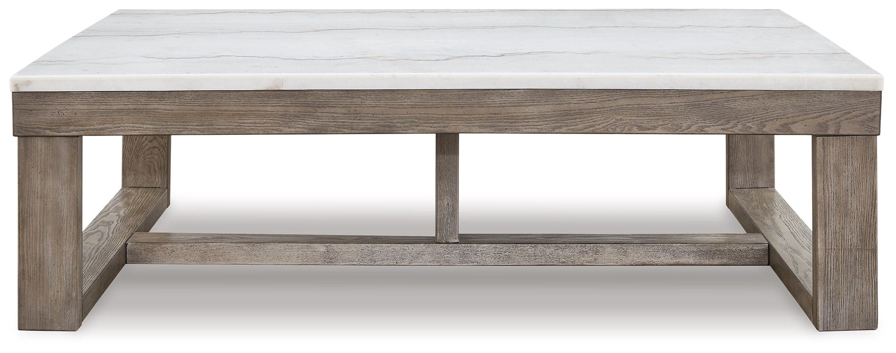 Loyaska - Brown / Ivory - Rectangular Cocktail Table - Simple Home Plus