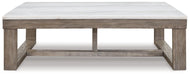 Loyaska - Brown / Ivory - Rectangular Cocktail Table - Simple Home Plus