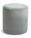 Roy - Round Microsuede Ottoman / Stool - Simple Home Plus