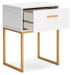 Socalle - One Drawer Night Stand - Simple Home Plus