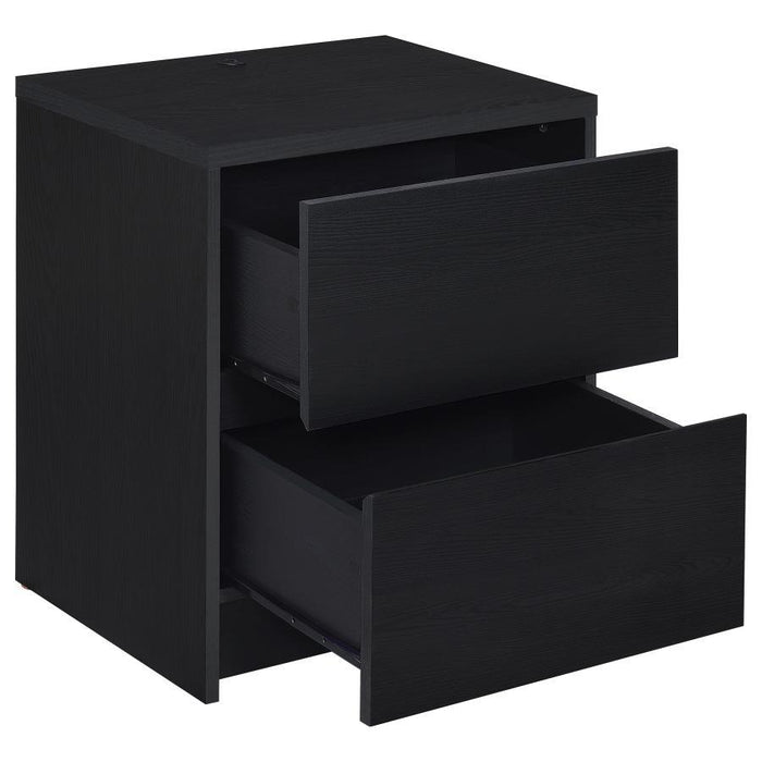 Westpark - 2-Drawer Nightstand LED Lights And USB - Simple Home Plus