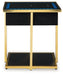Rexwell - Black / Gold Finish - Accent Table With Speaker - Simple Home Plus
