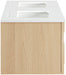Leonardo - Engineered Stone And Solid Wood 24" Wall Mounted Bathroom Vanity - Simple Home Plus