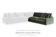 Carriage View - RAF Sofa - Jade - Simple Home Plus