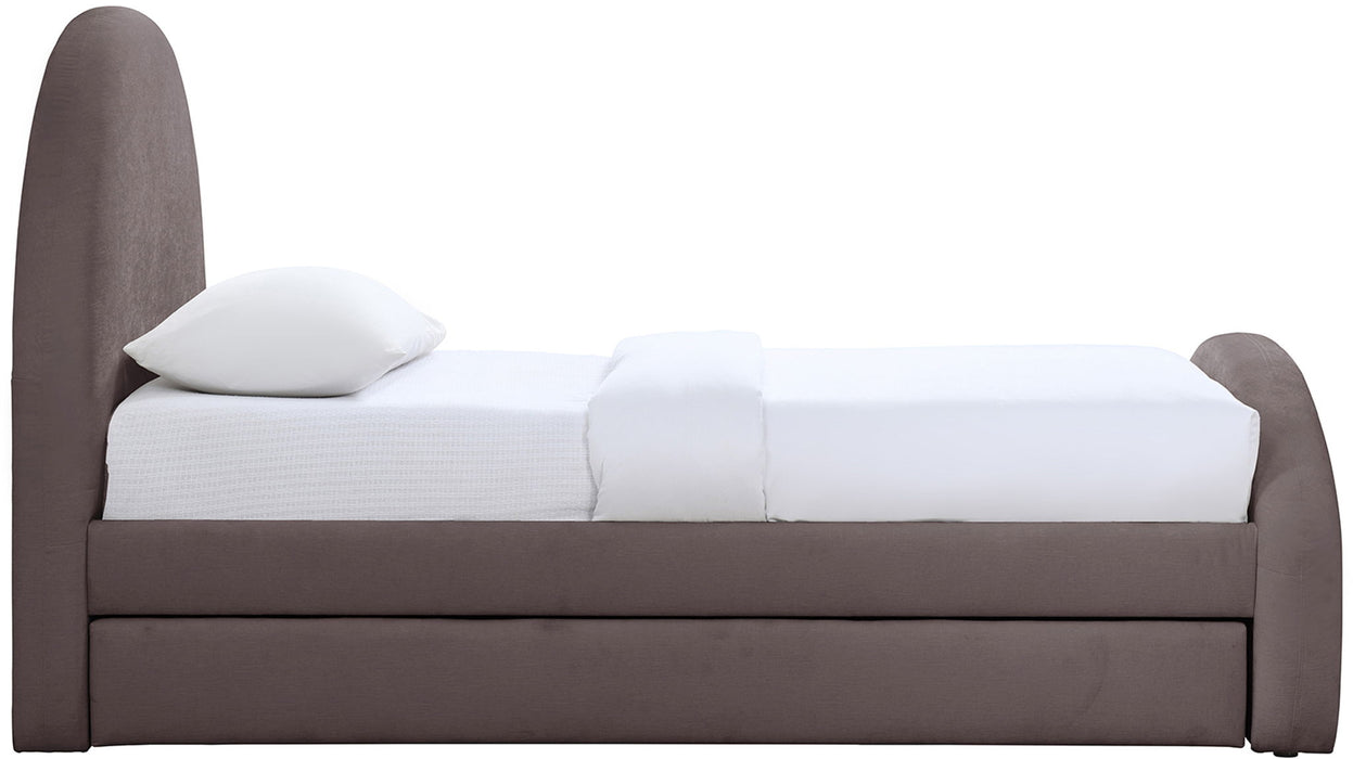 Andaz - Chenille Fabric Upholstered Trundle Bed - Simple Home Plus