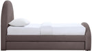 Andaz - Chenille Fabric Upholstered Trundle Bed - Simple Home Plus