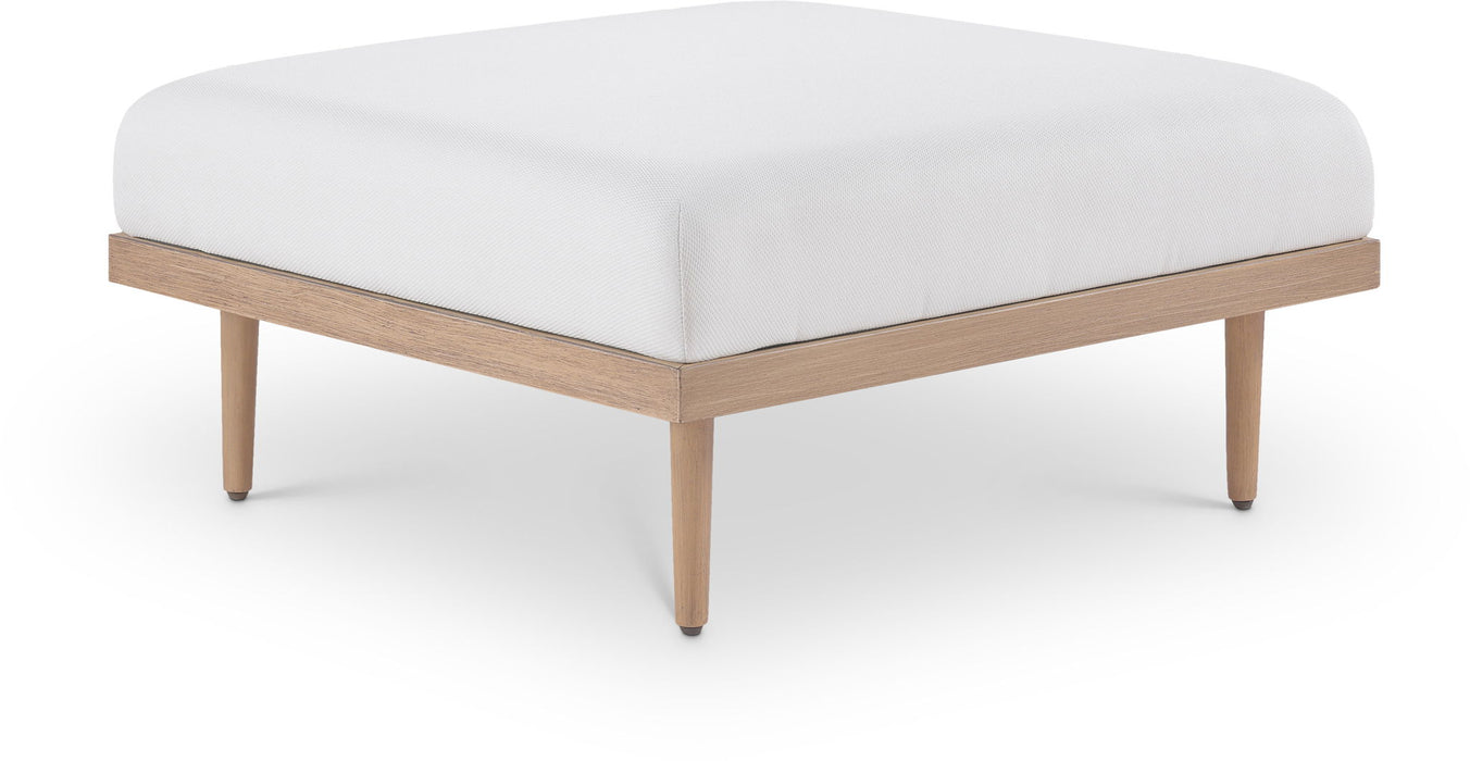 Laguna - Resilient Water Resistant Fabric Upholstered Outdoor Patio Modular Ottoman - Simple Home Plus