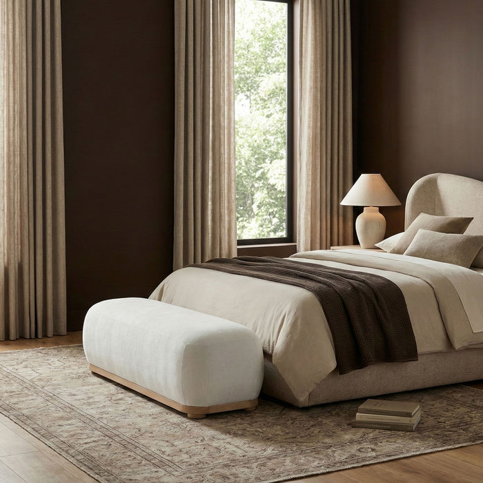 Calum - Bench - Light Brown Frame - Simple Home Plus