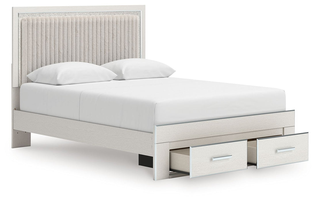 Zuraleus - Upholstered Panel Platform Storage Bed - Simple Home Plus