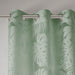 Leilani - Palm Leaf Burnout Window Sheer - Green - Simple Home Plus
