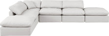 Indulge - Faux Leather 6 Piece Modular Armless Sectional - Simple Home Plus