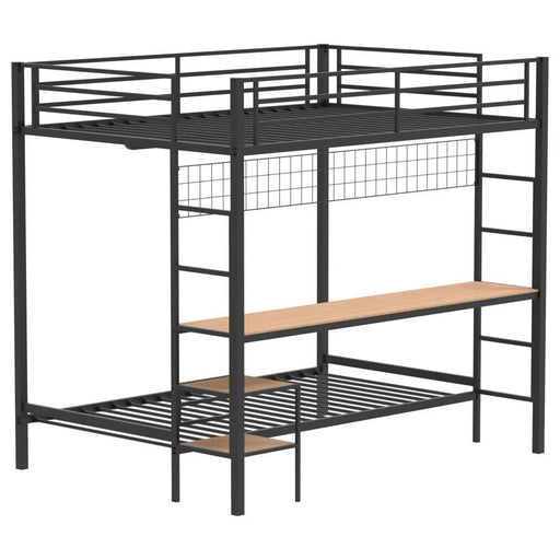 Campus - Metal Workstation Bunk Bed - Simple Home Plus