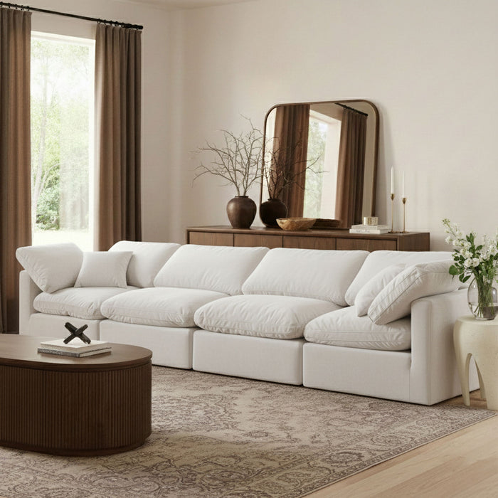 Indulge - Velvet 4 Seat Modular Sofa - Simple Home Plus
