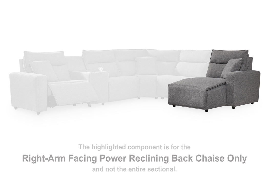 ModMax II - RAF Press Back Power Chaise - Salt And Pepper - Simple Home Plus
